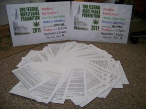 Appleton Library Signature Collection in support of HR 2306 - Ending Federal Marijuana Prohibition