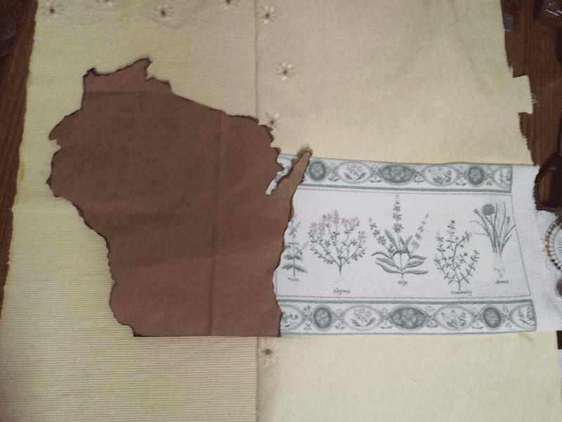 Making the Wisconsin State Square for the Cannabis Quilt Project