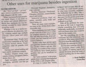 Other uses for marijuana besides ingestion