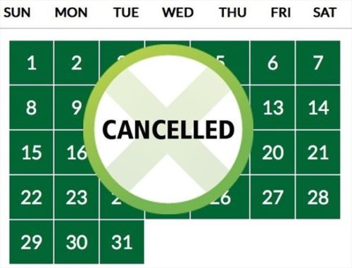 Cancelled due to the virus