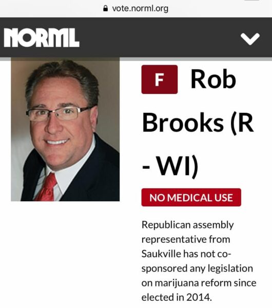 Rep. Rob Brooks Marijuana Record