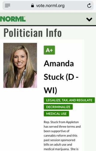 Amanda Stuck Marijuana Record