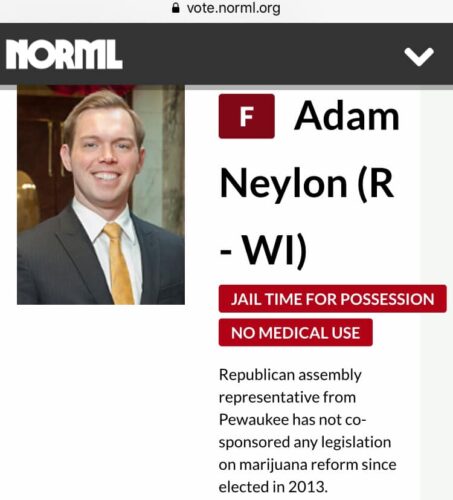 Rep Adam Neylon Marijuana Record