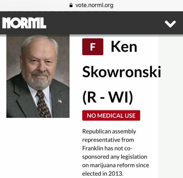 Rep. Skowronski Marijuana Record